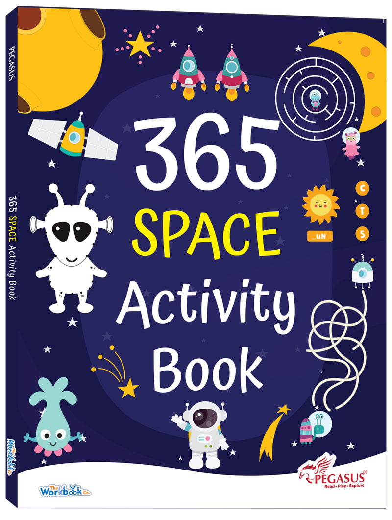 365 Space Activity Book for Kids – Mazes, Puzzles, and Memory Learning Books (Age 3+ Years)
