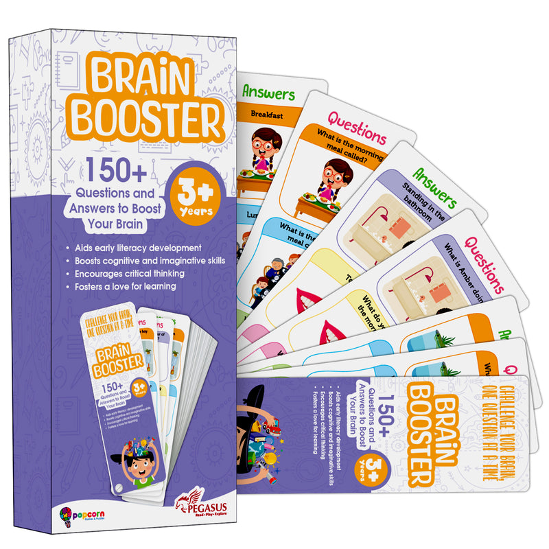 Brain Booster -Flash Card Memory Learning Game for Kids, Teens, and Adults (Age 3+ Years)