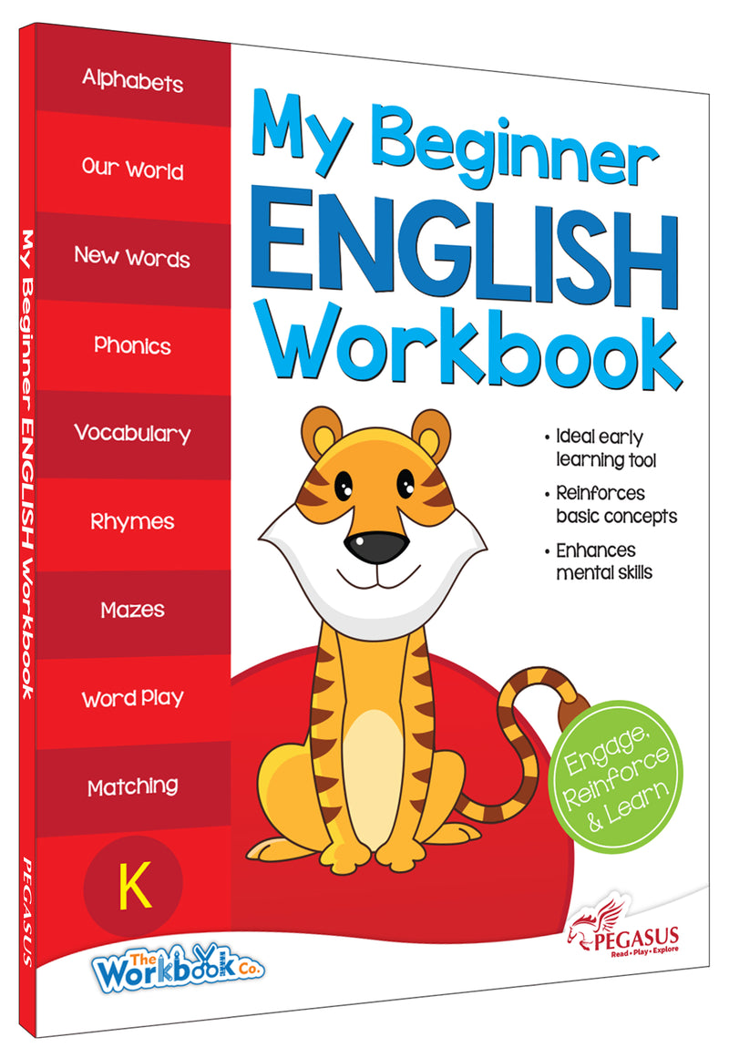 My Beginner English Workbook K for Kids – 191 Fun Activities for Letters & Early Learning  (Age 3+Years)