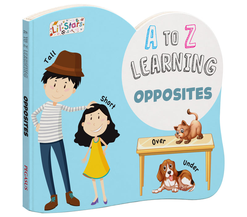 A to Z Learning Opposites Board Book for Kids – Early Learning Words Picture Book (Age 1+ Years)