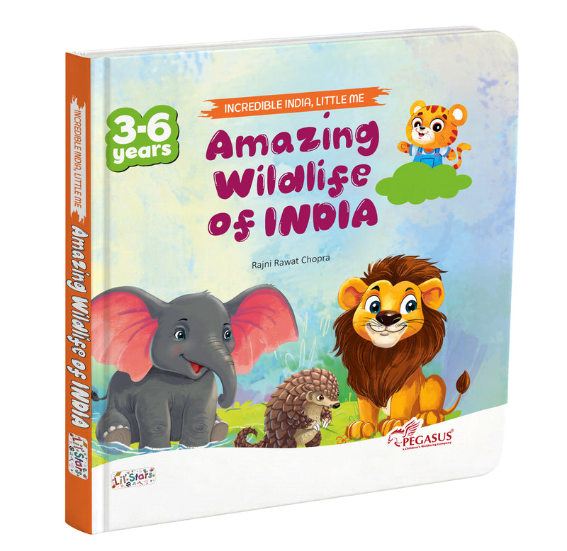 Amazing Wildlife of India – Early Learning Board Book for Kids (Age 3–6 Years) | Toddler Activity Books