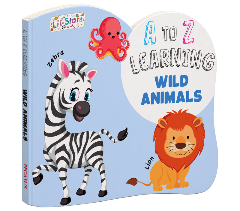 A to Z Learning Wild Animals Board Book for Kids – Early Learning Wild Picture Book (Age 1+ Years)