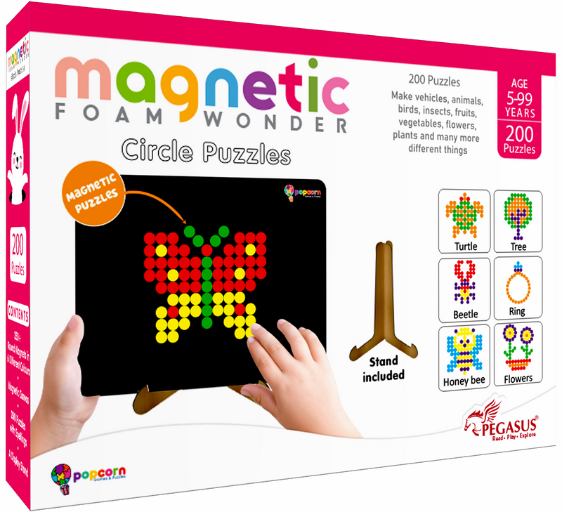 Magnetic Foam Wonder – Circle Puzzle Game for Kids and Family (Age 5–99 Years) | Brain Development Toy