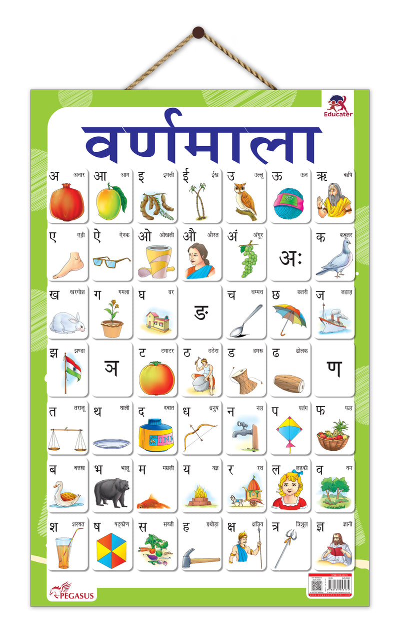 वर्णमाला - Hindi Thick & Laminated Charts