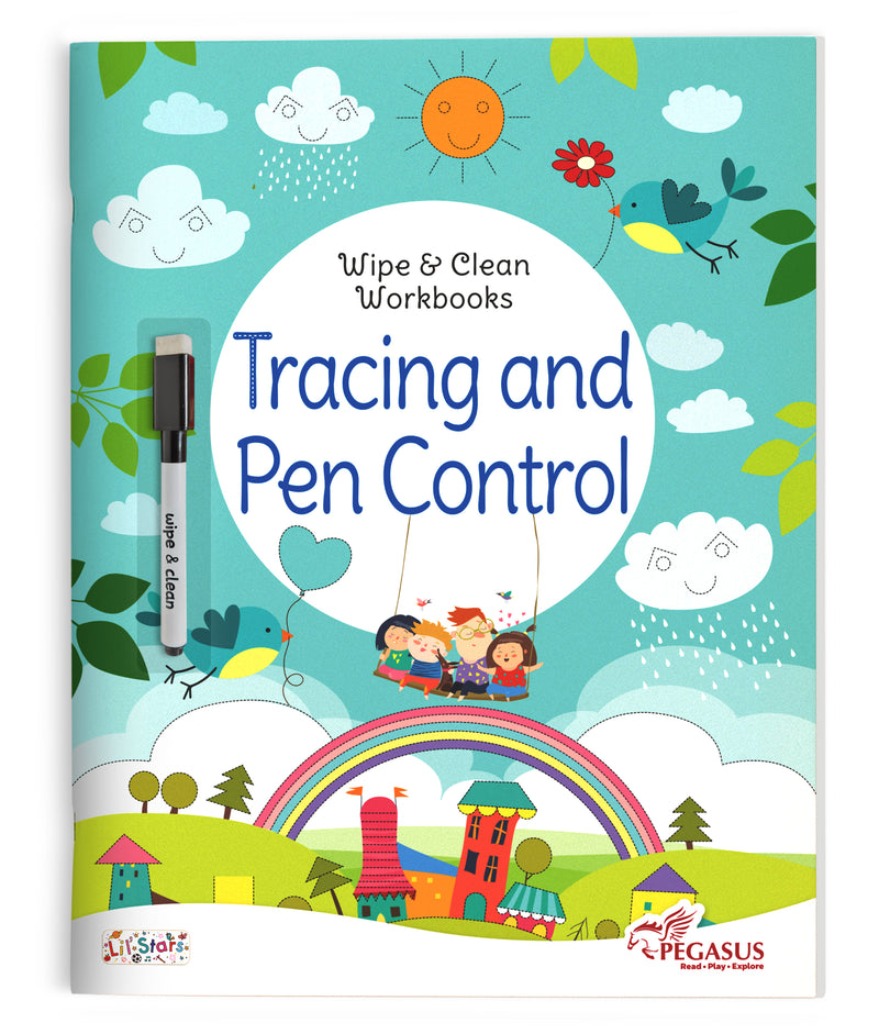 Tracing and Pen Control - Wipe & Clean Workbook