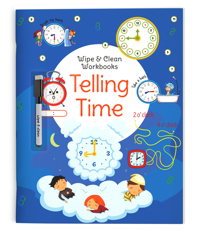 Telling Time - Wipe & Clean Workbook