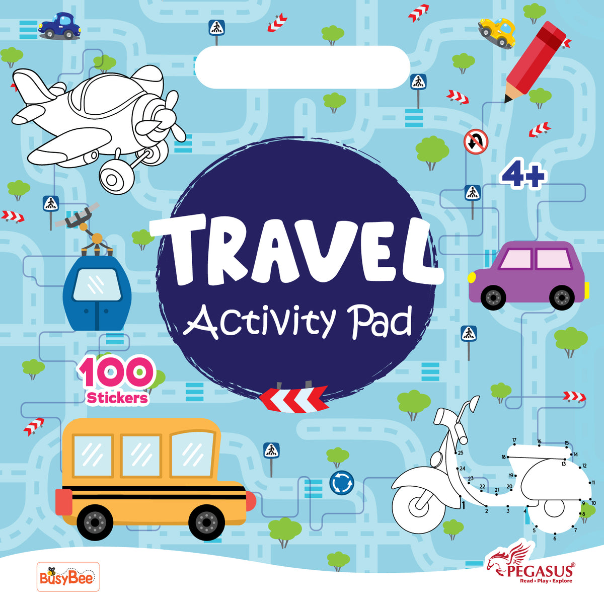 Travel Activity Pad with Stickers, Mazes, Puzzles & Travel-Themed Colo ...