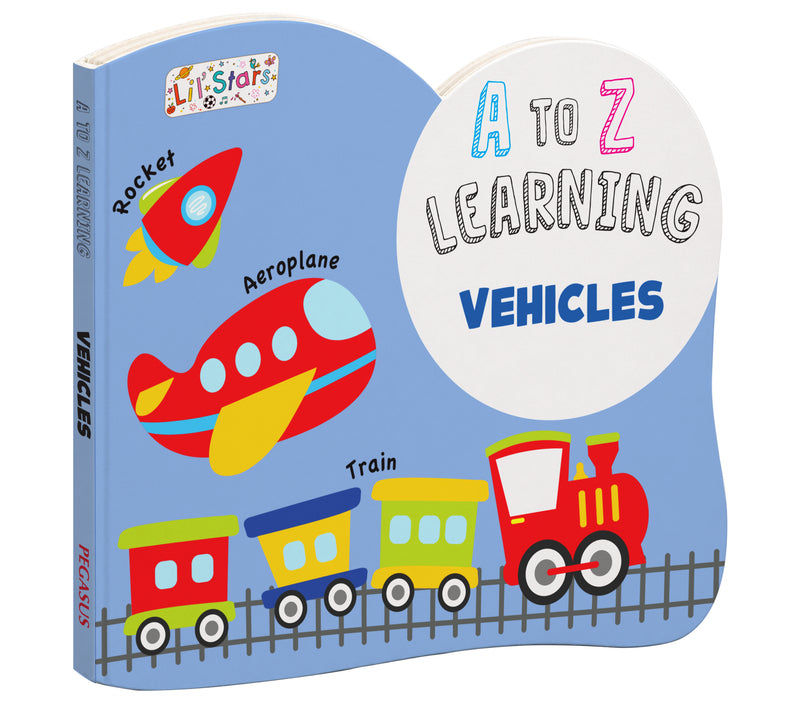 A to Z Learning Vehicles Board Book for Kids – Vehicle Picture Early Learning Book (Age 1+ Years)