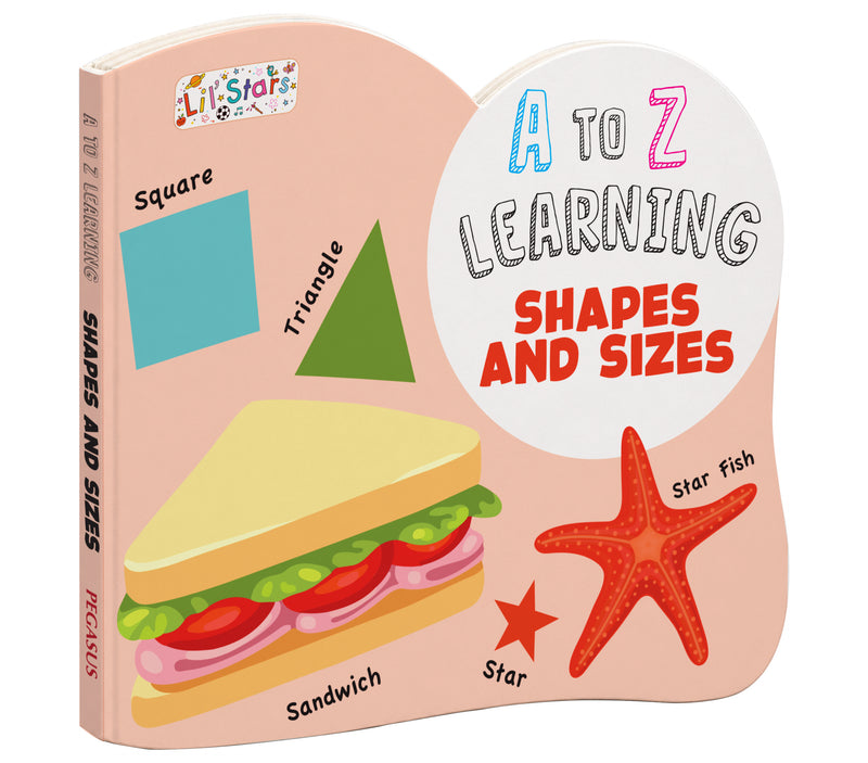A to Z Learning Shapes and Sizes Board Book for Kids – Early Learning Shape Book (Age 1+ Years)