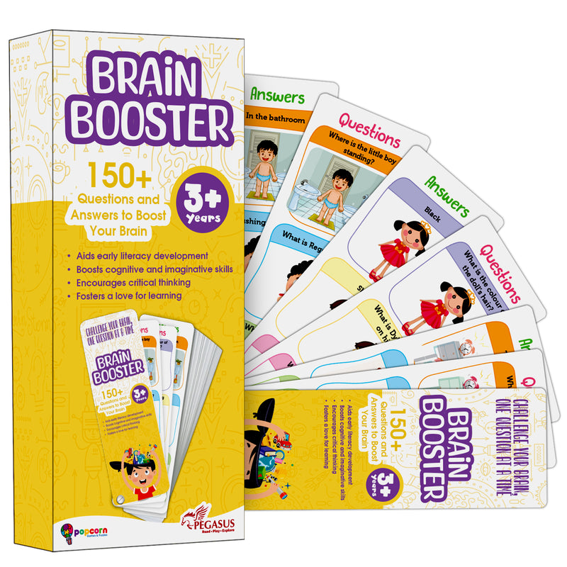 Brain Booster -Flash Card Memory Learning Game for Kids, Teens, and Adults (Age 3+ Years)