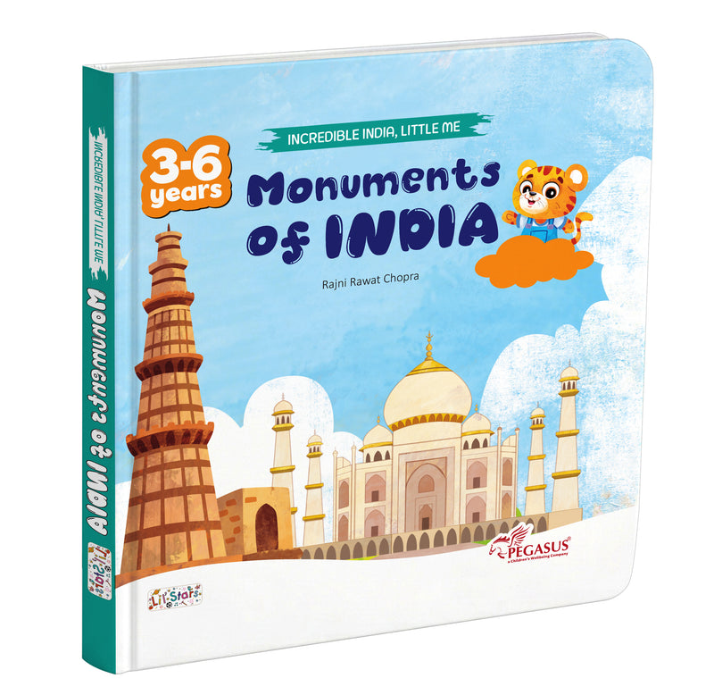 Monuments of India – Early Learning Board Book for Kids (Age 3–6 Years) | Toddler Activity Books