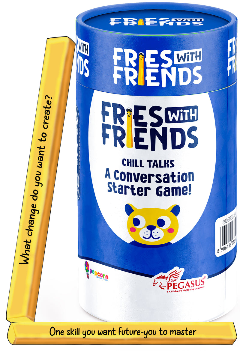Fries with Friends Chill Talks  - Fun Conversation Stick Game For Kids, Teens, and Adults (Age 13+ Years)