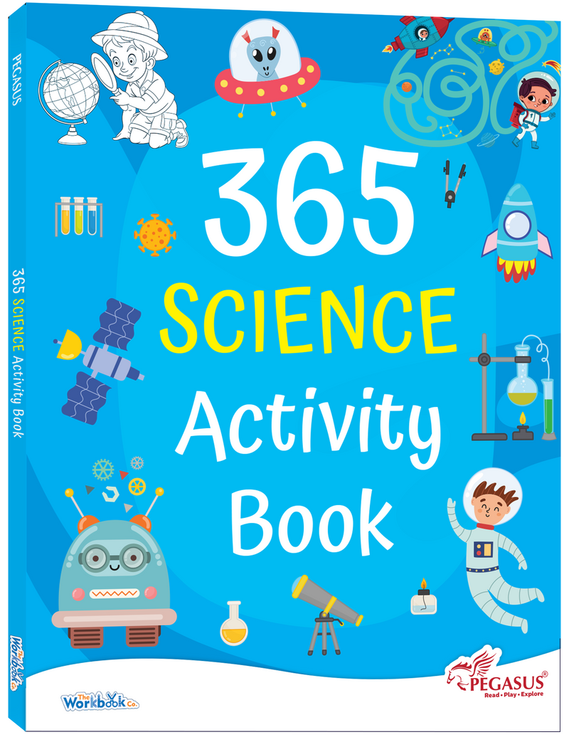 365 Science Activity Book for Kids – Mazes, Puzzles, and Memory Learning Books (Age 3+ Years)