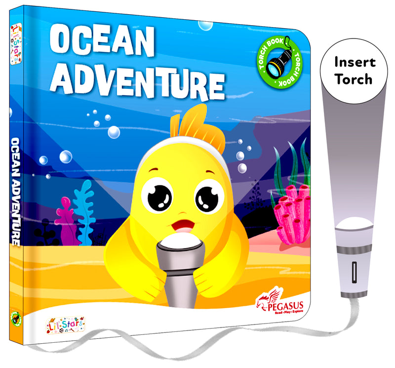 Ocean Adventure Torch Book for Kids – Interactive Flashlight Story Book with Hidden Pictures (Age 2+ Years)