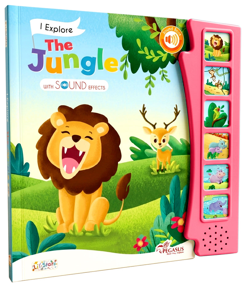 I Explore The Jungle Book for Kids – Magic Noise Book with 6 Real Sound Effects (Age 1+ Years)