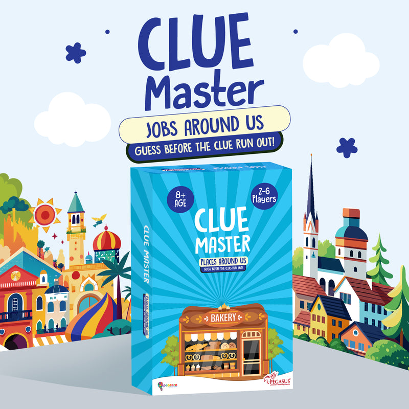 Clue Master Places Around Us Game for Kids | Fun Guessing Card Game with Everyday Locations & Brain Boosting Activities (Age 8+ Years, 2–6 Players)