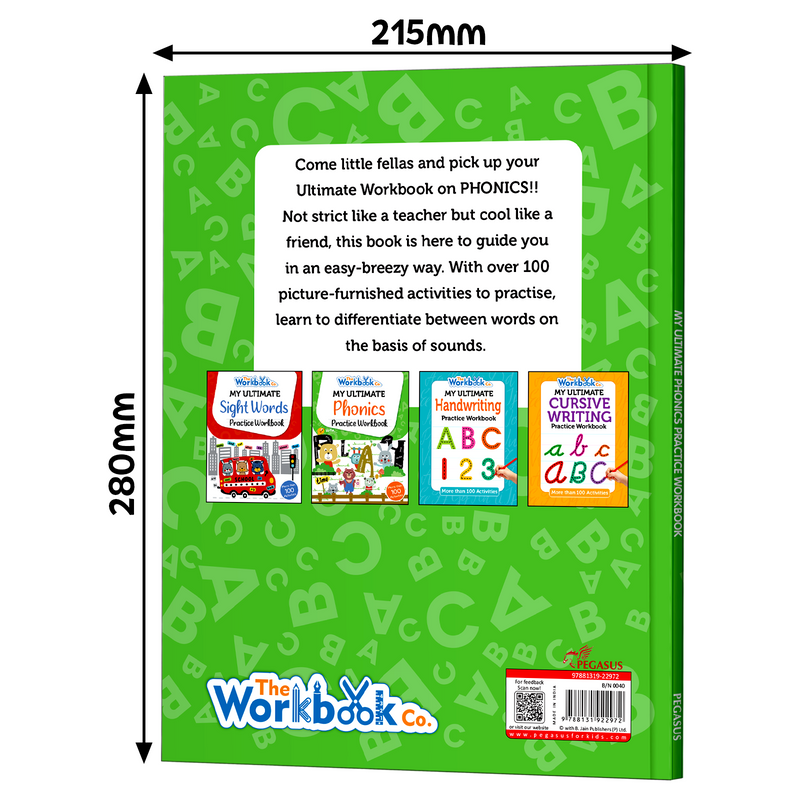 My Ultimate Phonics Practice Workbook for Kids – Early Reading & English Phonics Book (Age 3+ Years)