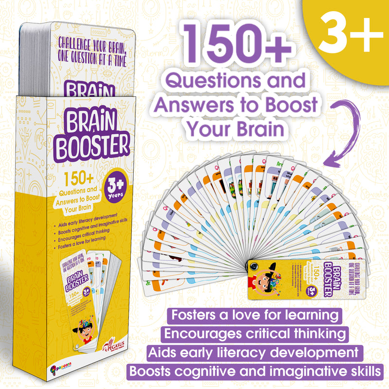 Brain Booster -Flash Card Memory Learning Game for Kids, Teens, and Adults (Age 3+ Years)