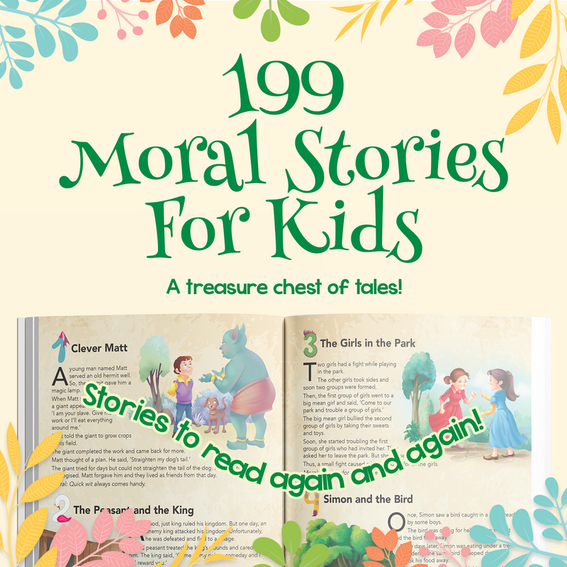 199 Moral Stories for Kids | Storyica Classic Moral & Value Based Tales (Age 2+ Years)