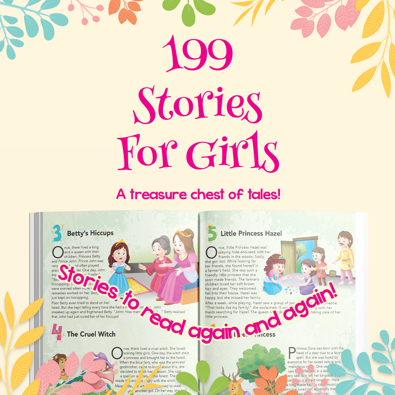 199 Fairy Tale & Adventure Stories for Girls with Classic Tales (Age 2+ Years)