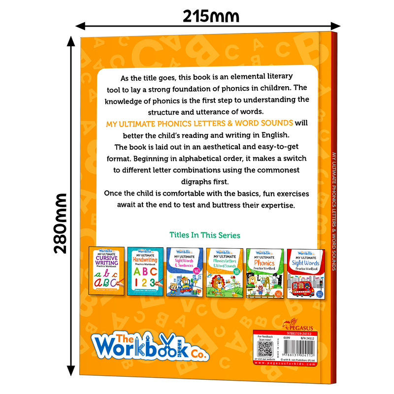 My Ultimate Phonics Letters and Word Sounds for Kids – Alphabet Sounds & Reading Book  (Age 3+ Years)