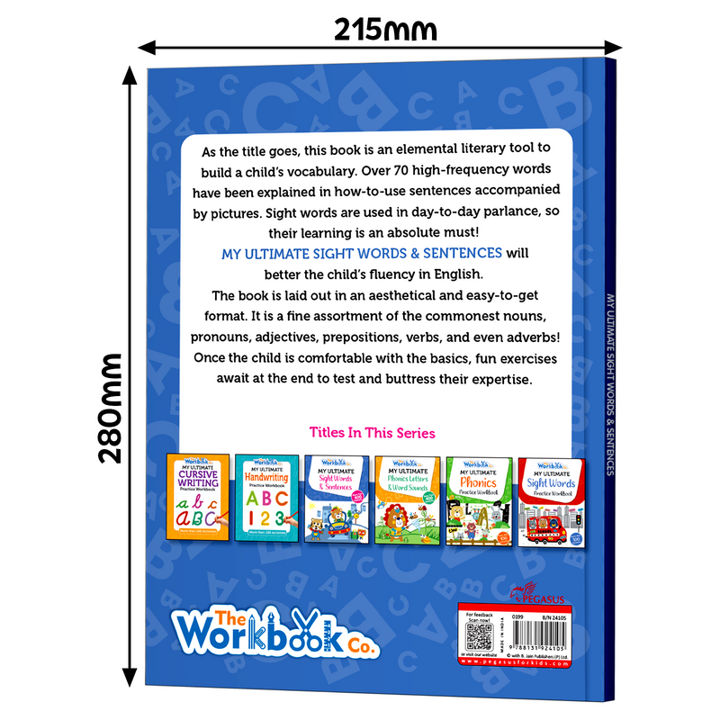 My Ultimate Sight Words & Sentences for Kids – 400+ Simple Sentences & Reading Workbook (Age 3+ Years)