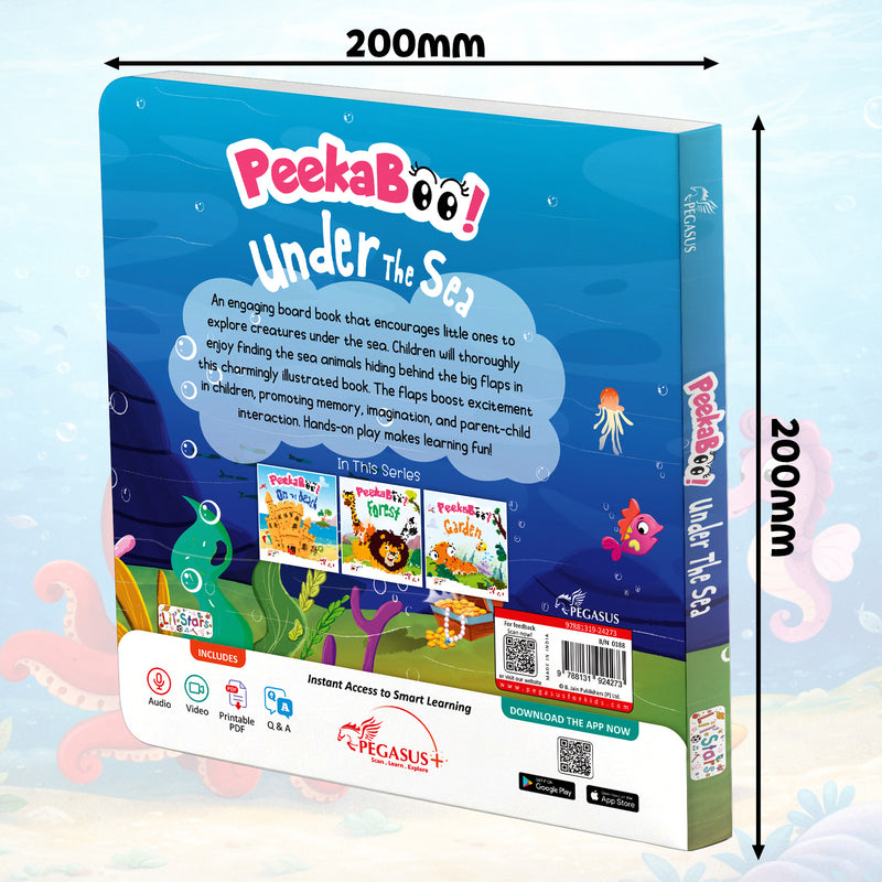 Peekaboo! Under The Sea– Interactive Early Learning & Sea Adventures Book for Toddlers (Ages 1+)