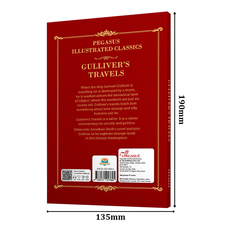 Gulliver’s Travels – Illustrated Classic for Young Readers Age 8+ Years