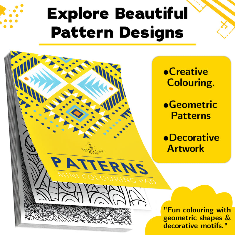 Patterns - Mini Adult Colouring Pad