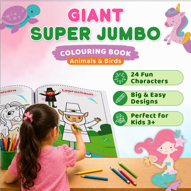 Super Jumbo Colouring Book (Magical Creature)