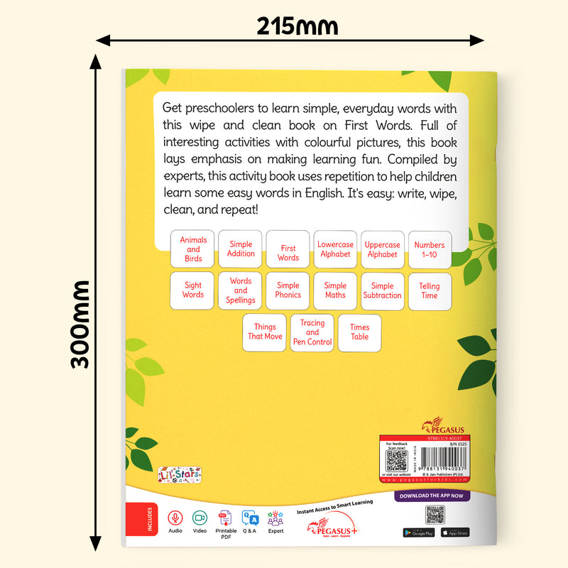 First Words - Wipe & Clean Workbook