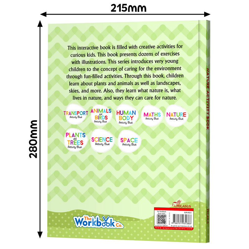Nature Activity Book for Kids – 100 Amazing Activities, Matching & Colouring Workbook (Age 4+ Years)