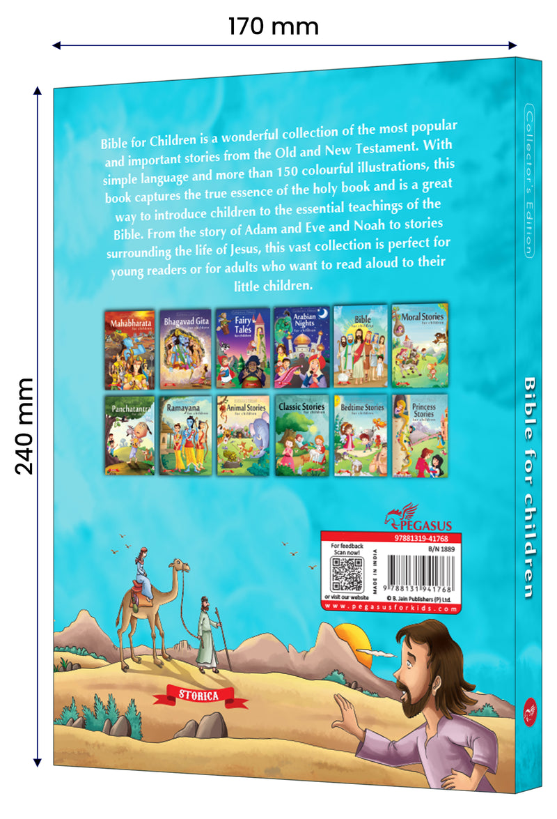 Bible for Children – Illustrated Children’s Stories Book from the Old & New Testament (4+ years)