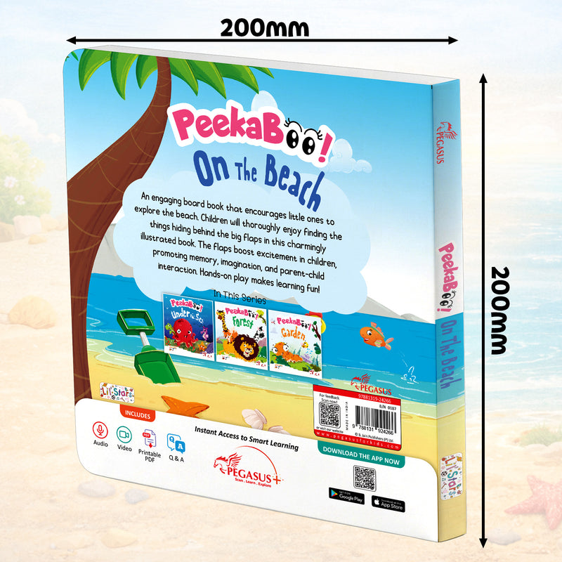 Peekaboo! On The Beach– Interactive Early Learning & Beach Adventures Book for Toddlers (Ages 1+)