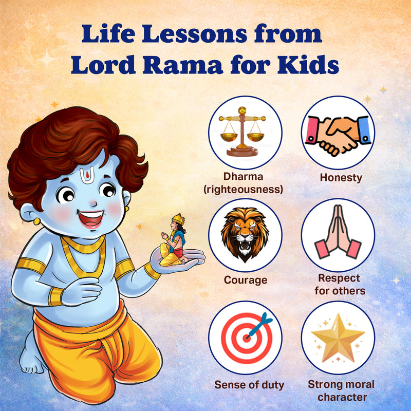 Lord Rama – The Majestic Prince | Illustrated Mythology Story Book for Kids 8+ | Life Lessons, Values & Moral Stories | Engaging Comic-Style Book in Simple English