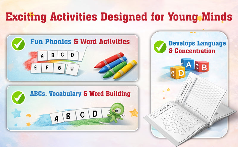 My Early English Workbook Pre K for Kids –191 Fun Activities for Letters & Early Learning  (Age 3+Years)