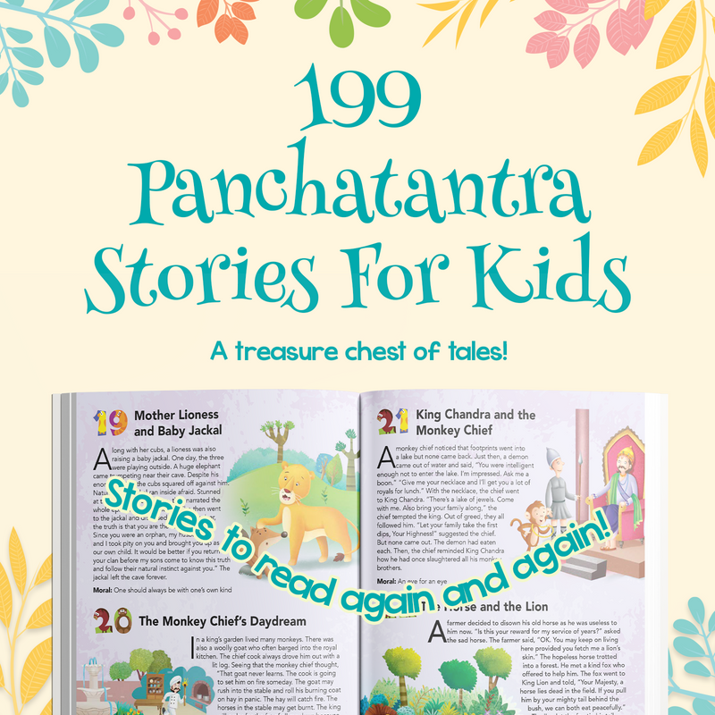 199 Panchatantra Stories for Kids | Storyica Classic Panchatantra Story Book with Illustrated Moral Tales (Age 2+ Years)
