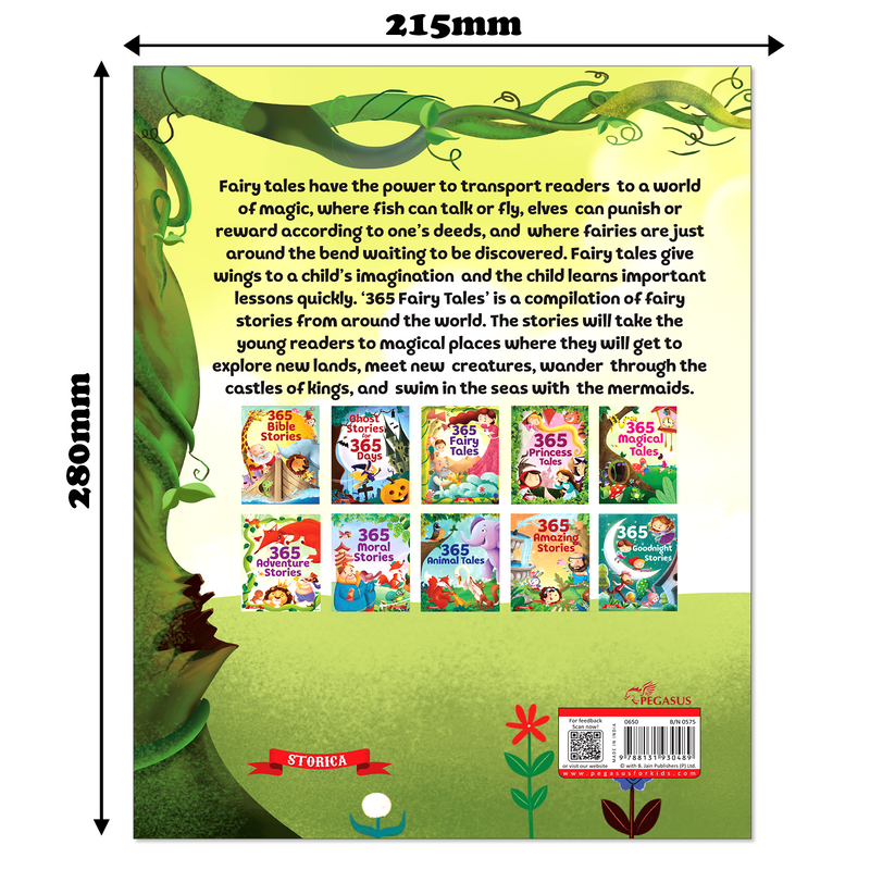 365 Fairy Tales for Kids – Moral Lessons Story with Beautiful Illustrations (Age 3+ Years)