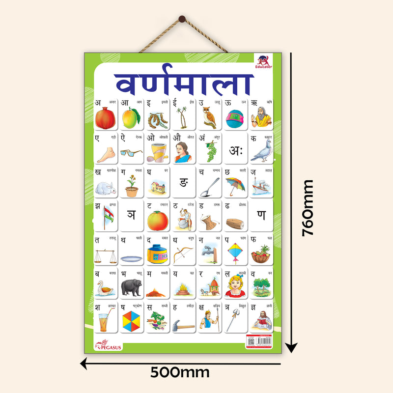 वर्णमाला - Hindi Thick & Laminated Charts