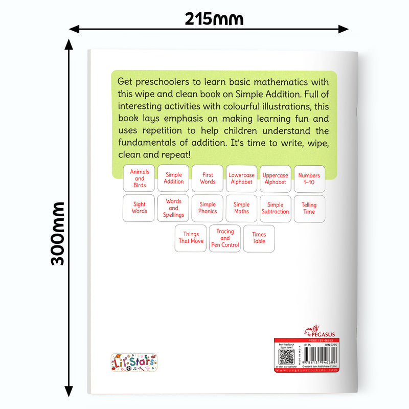 Addition - Wipe & Clean Workbook