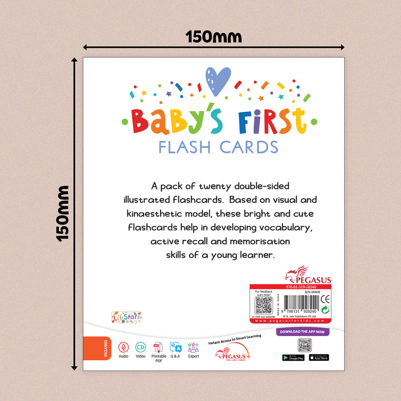 Baby’s First Flash Cards – ABC | Alphabet Learning & Mind Building Cards (3+ Months)