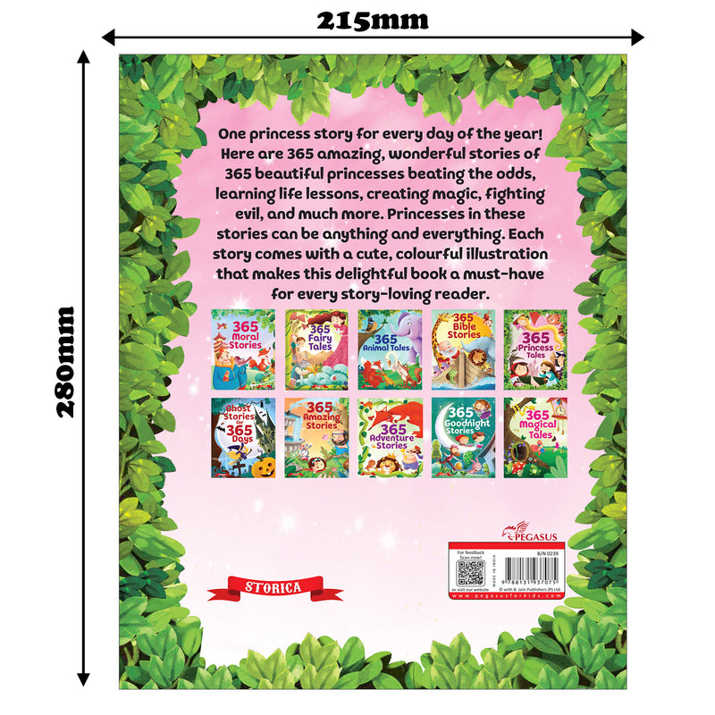 365 Princess Tales for Kids – Moral Lessons Story with Beautiful Illustrations (Age 3+ Years)