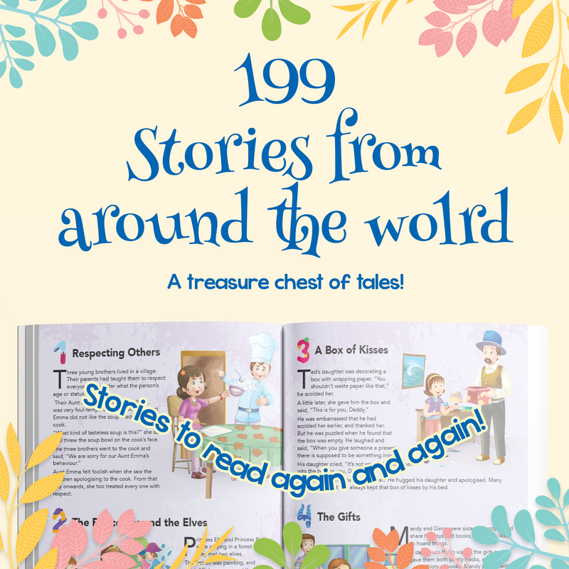 199 Stories from Around the World | Folk Tale Collection for Kids with Cultural Stories (Age 2+ Years)
