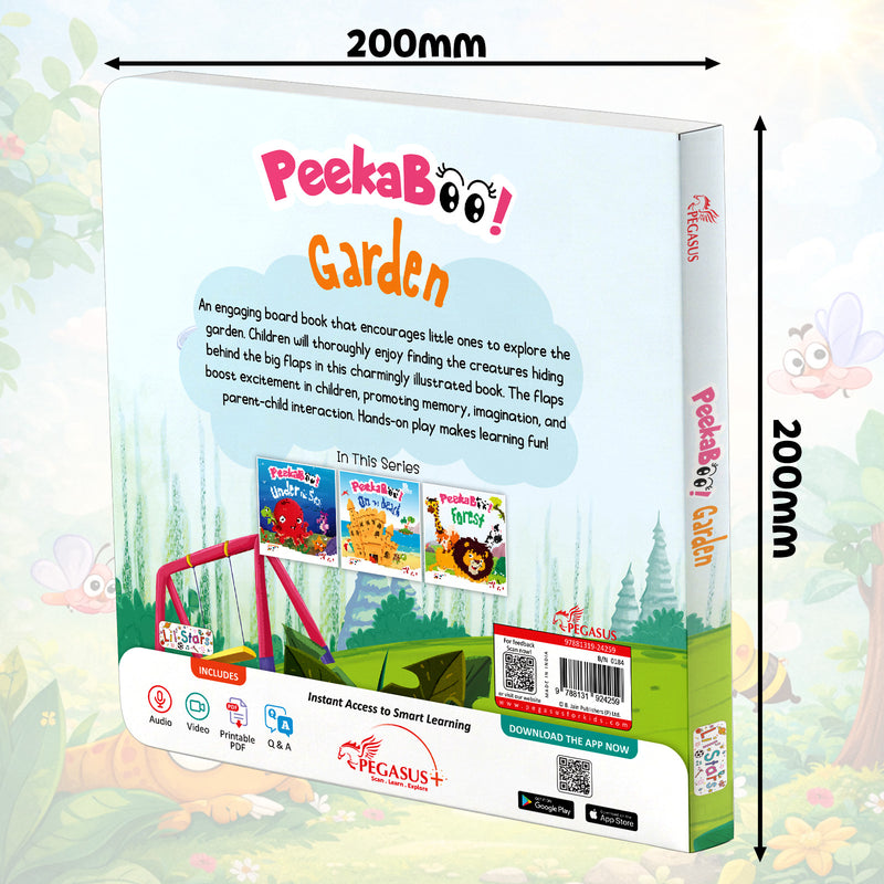 Peekaboo! Garden– Interactive Early Learning & Cute Animals Adventures Book for Toddlers (Ages 1+)