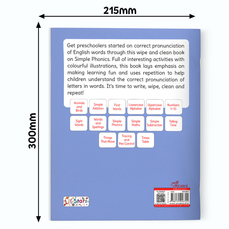 Phonics - Wipe & Clean Workbook