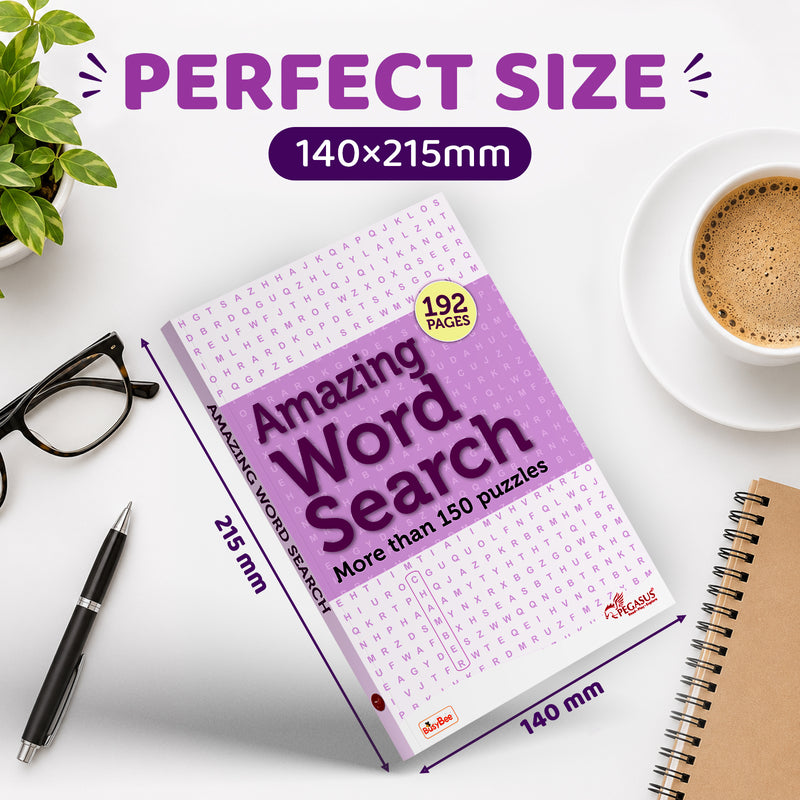 Amazing Word Search Puzzle Book Brain Games & Vocabulary Builder for Kids & Adults (Age 8+ Years)