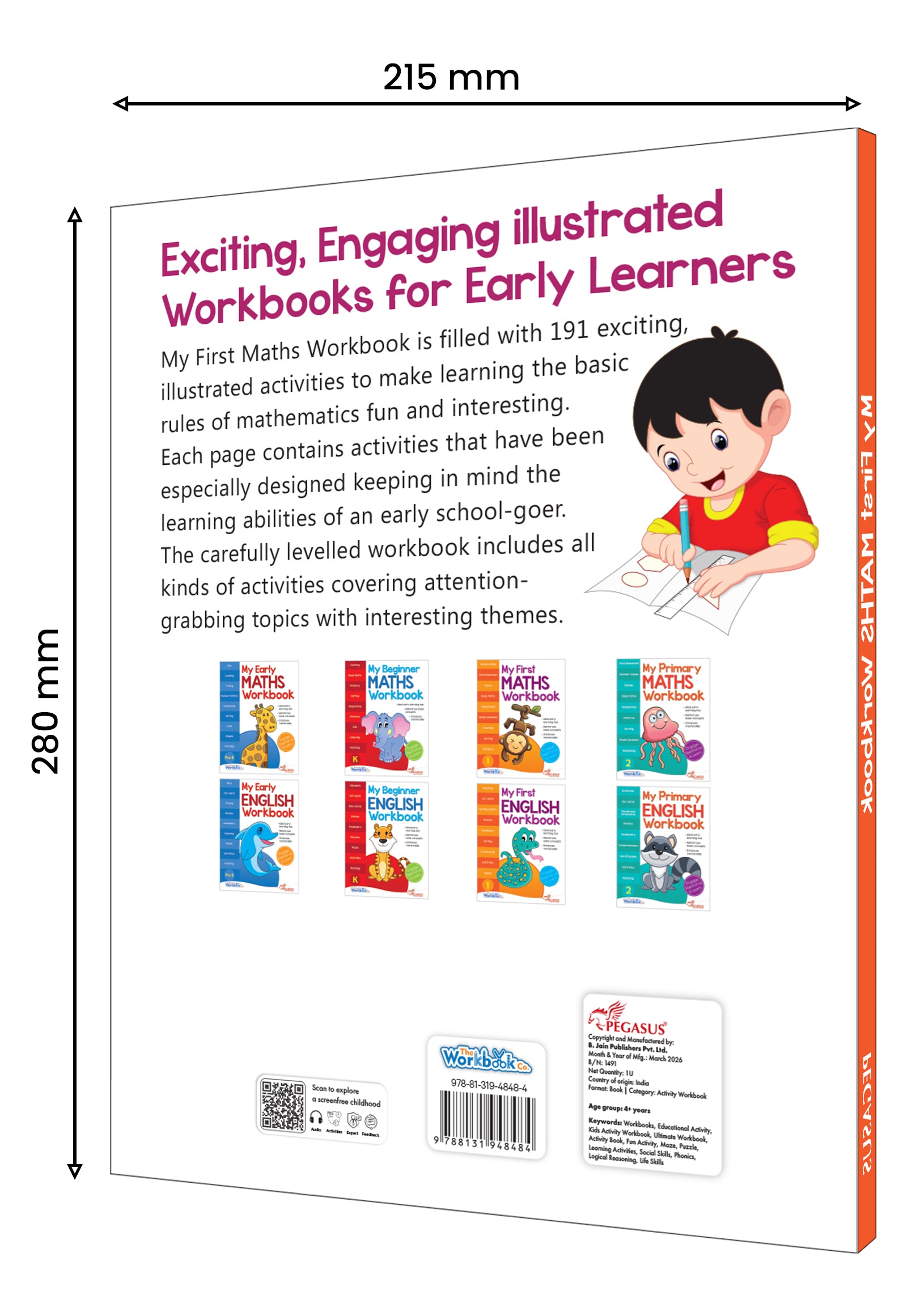 My Math Math Workbook My First Maths Workbook - Paperback — pegasusforkids