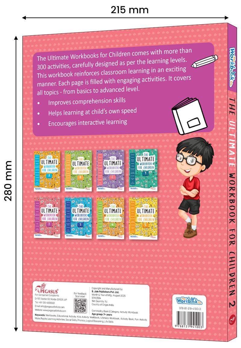 The Ultimate Workbook for Children: 2 – Early Learning & Educational Book for Kids (Age 3+ Years)