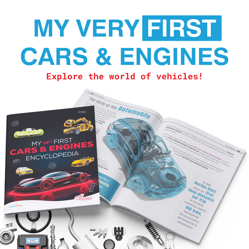 My Very First Cars & Engines Encyclopedia for Kids | Vehicle & Engine Learning Book (Age 4+ Years)