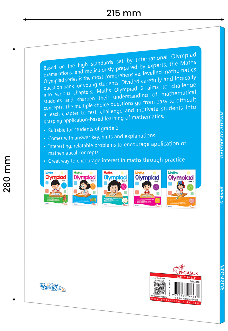 Maths Olympiad Workbook 2 | Practice Activity Book with Step-by-Step Solutions (Age 5+ Years)